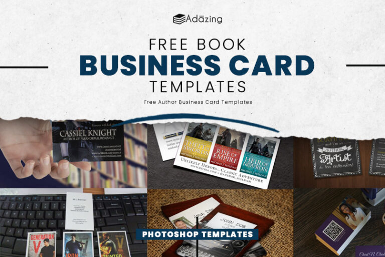 free author business card templates microsoft word