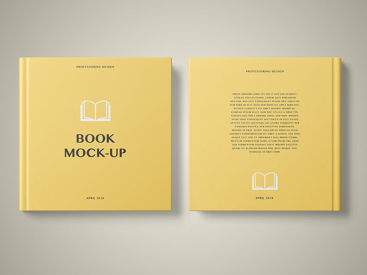 Square Book Mockup - The Complete Collection
