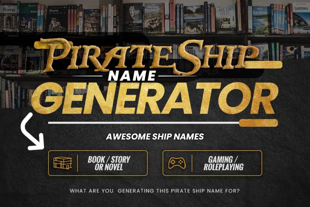 Piratenschiff Namensgenerator Tolle Schiffsnamen