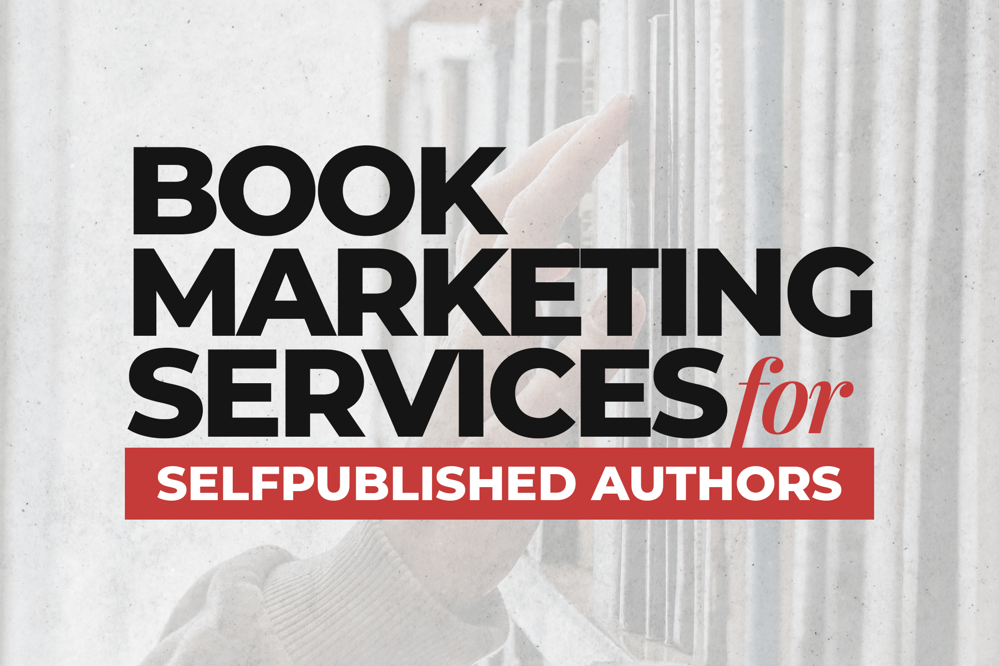 book marketing services for self-published authors