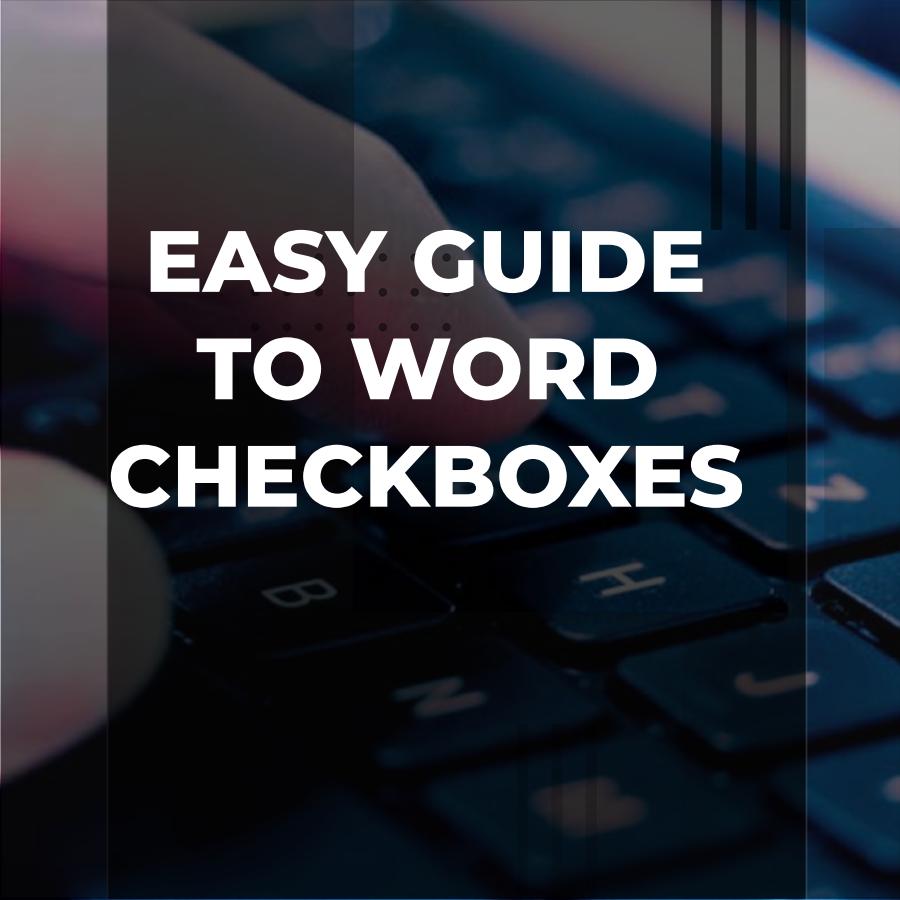 checkboxes in word