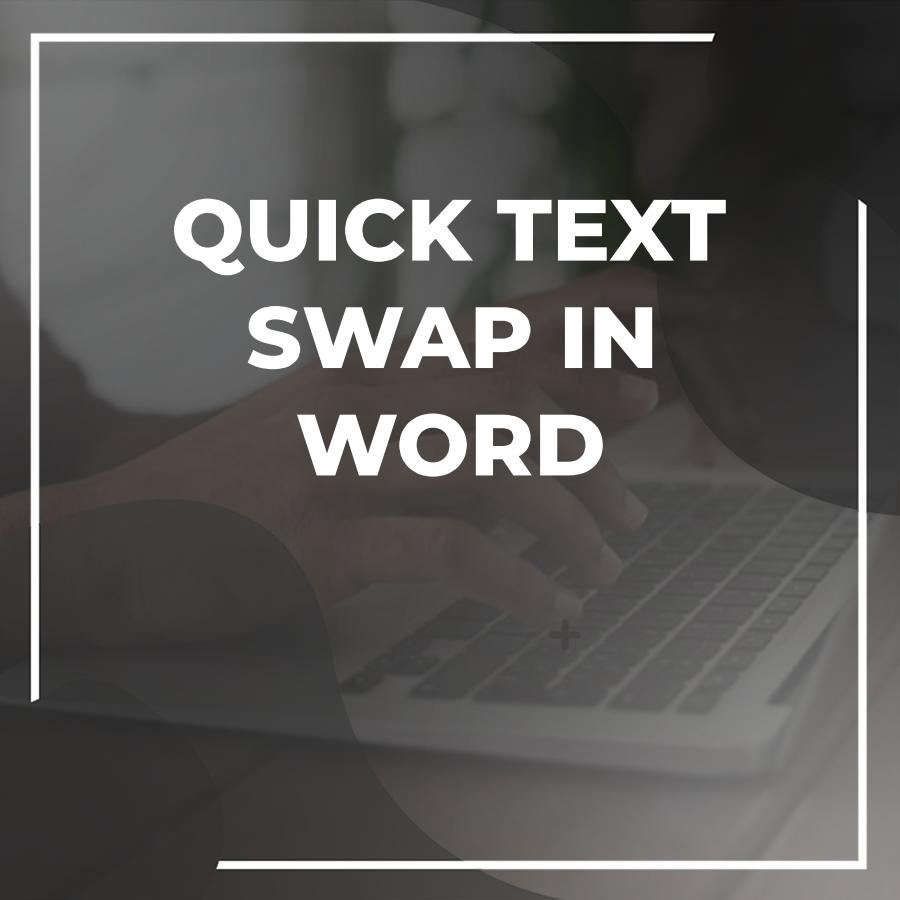 find and replace in word