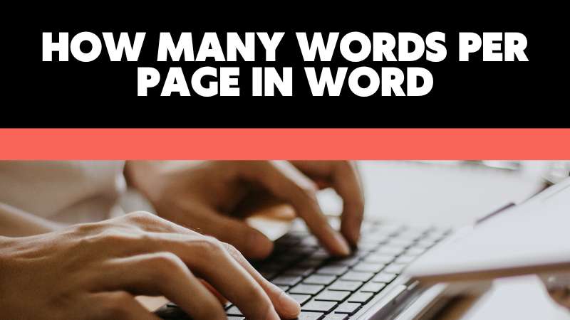 how many words per page in word