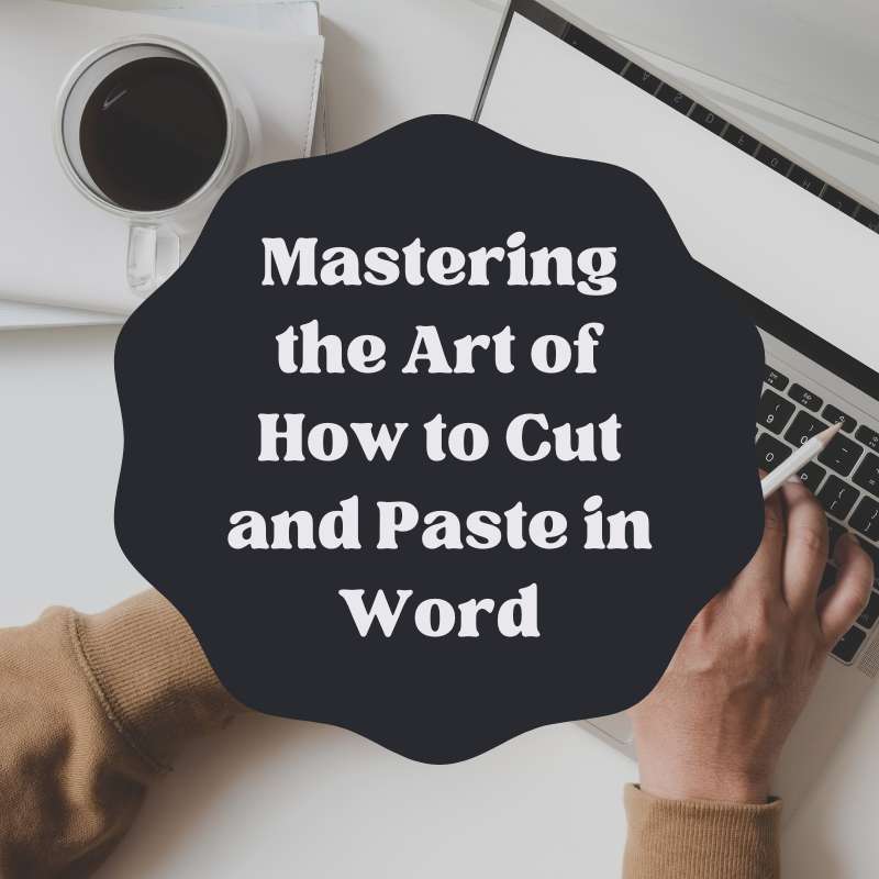 how to cut and paste in word