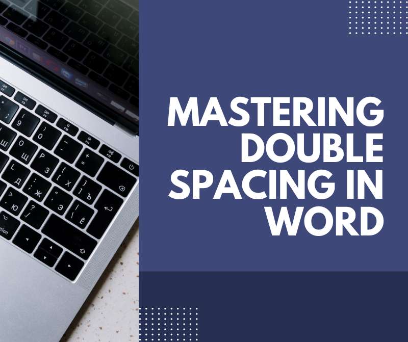 how to do double spacing in word