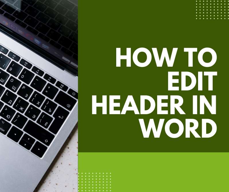 how to edit header in word