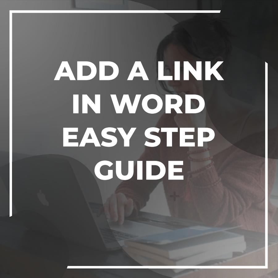 how to insert a link in word