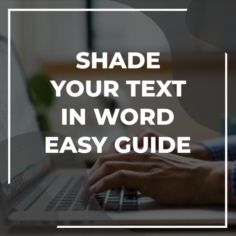 how to shade in word