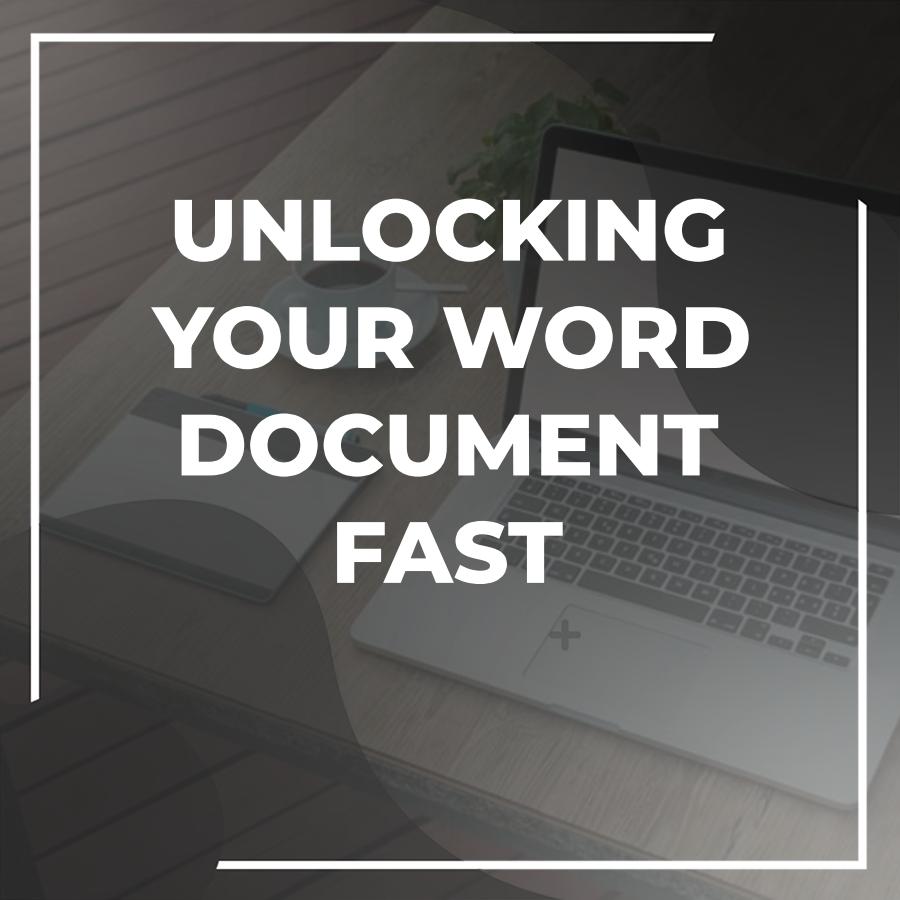 how to unlock a document in word